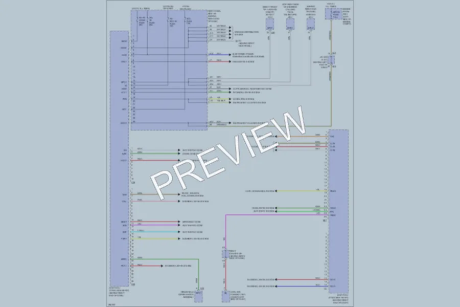 2009 Lexus GS450h Body Control Modules wiring diagram preview