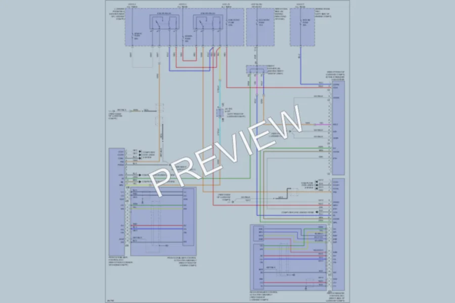 2009 Lexus GS450h Electronic Suspension wiring diagram preview
