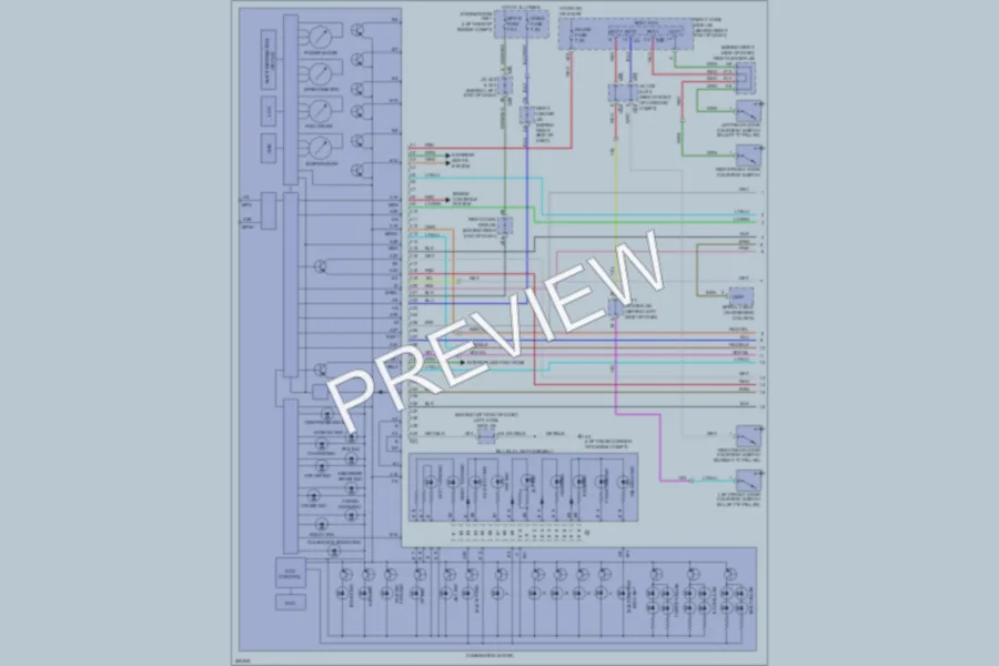 2009 Lexus GS450h Instrument Cluster wiring diagram preview