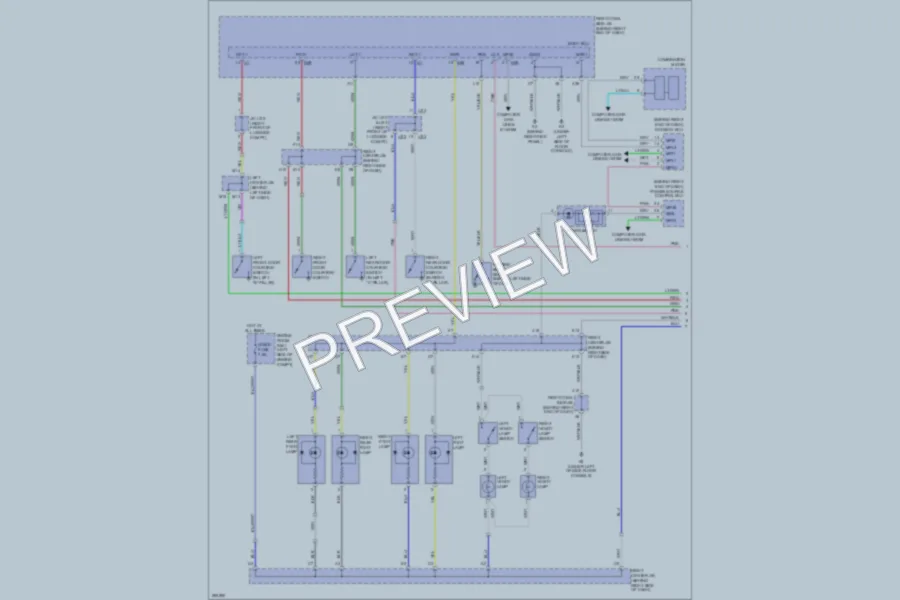 2009 Lexus GS450h Interior Lights wiring diagram preview