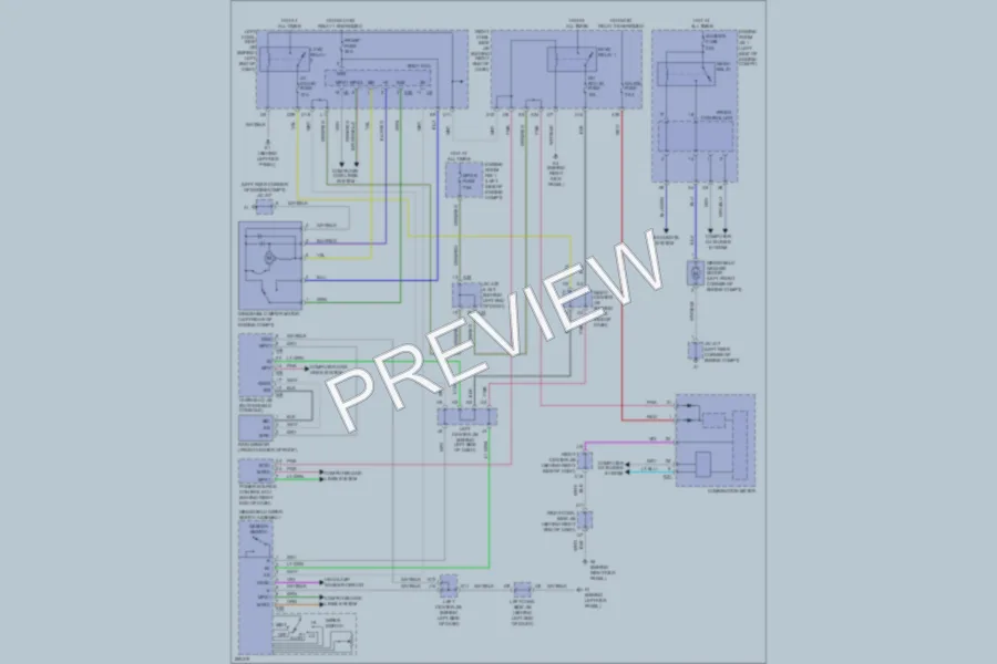 2009 Lexus GS450h Wiper Washer wiring diagram preview