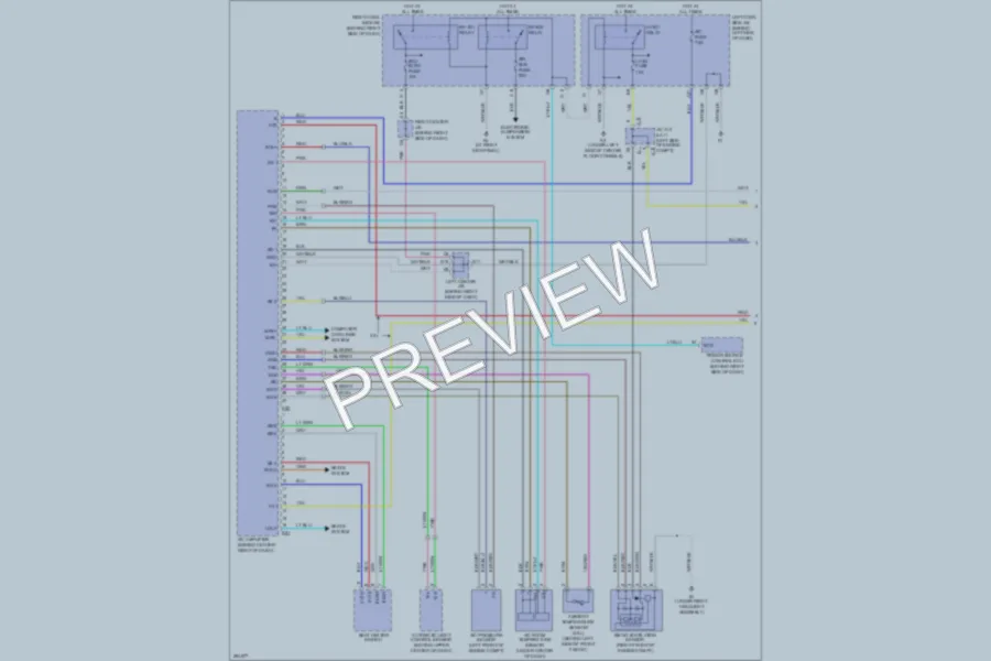 2009 Lexus GS460 Air Conditioning wiring diagram preview