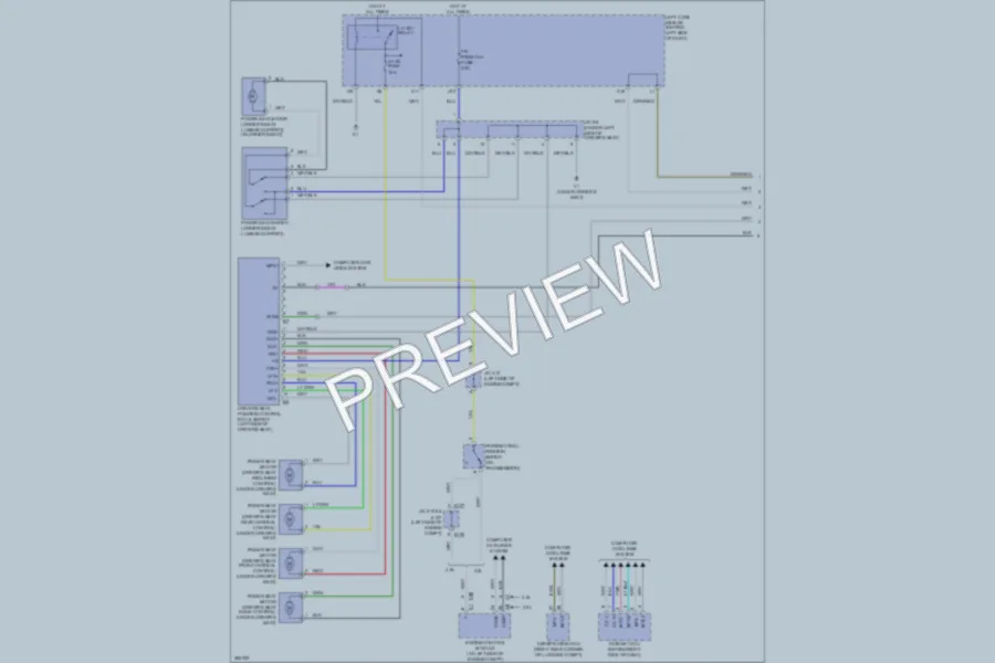 2009 Lexus GS460 Memory Systems wiring diagram preview