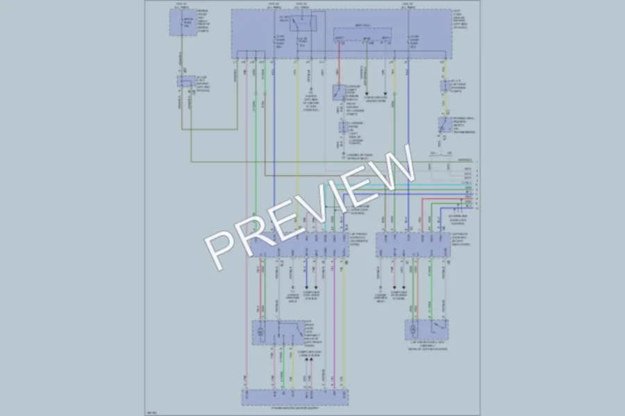 2009 Lexus GS460 Power Door Locks wiring diagram preview