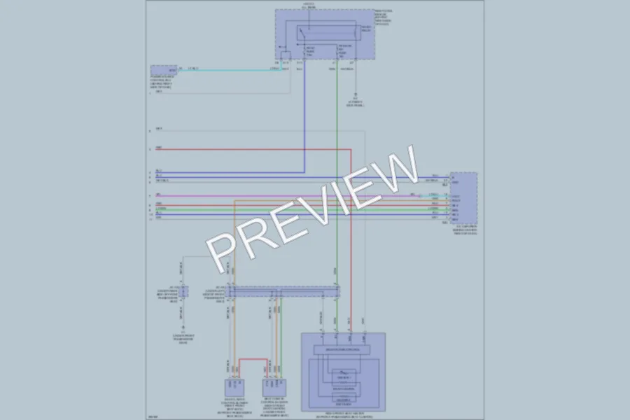 2009 Lexus GS460 Power Seats wiring diagram preview
