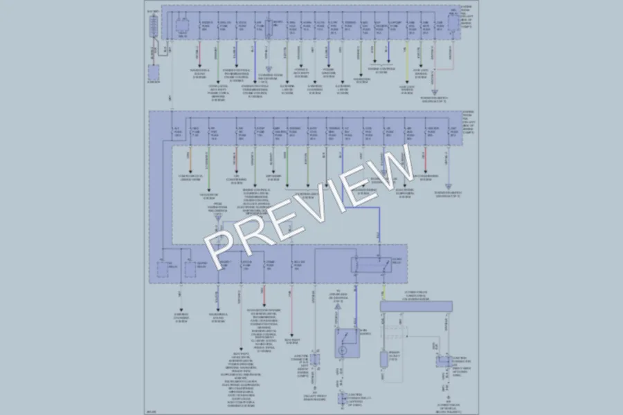 2009 Lexus GX470 Power Distribution wiring diagram preview