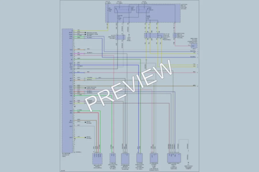 2009 Lexus IS250 Air Conditioning wiring diagram preview