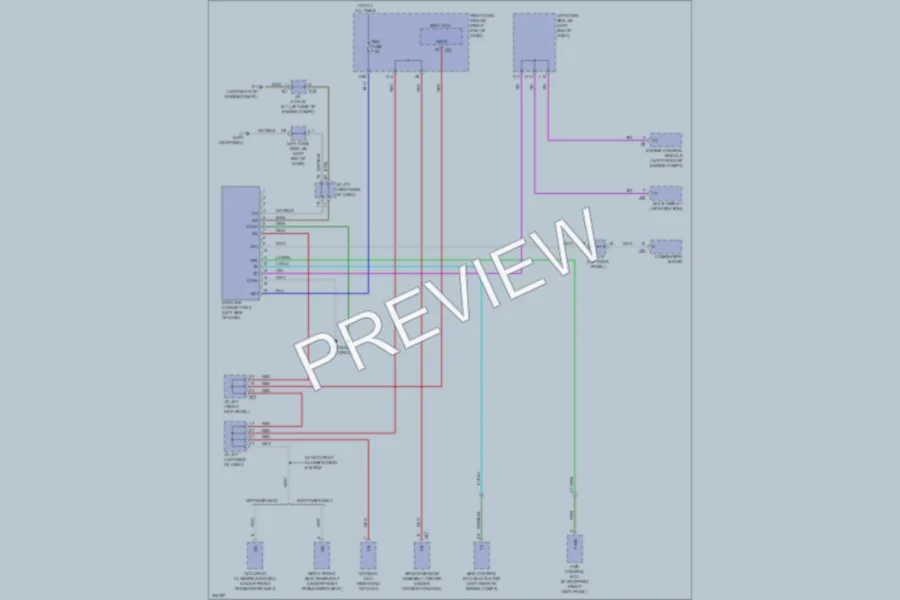 2009 Lexus IS250 Computer Data Lines wiring diagram preview