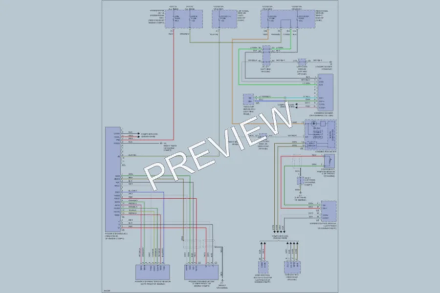 2009 Lexus IS250 Electronic Power Steering wiring diagram preview