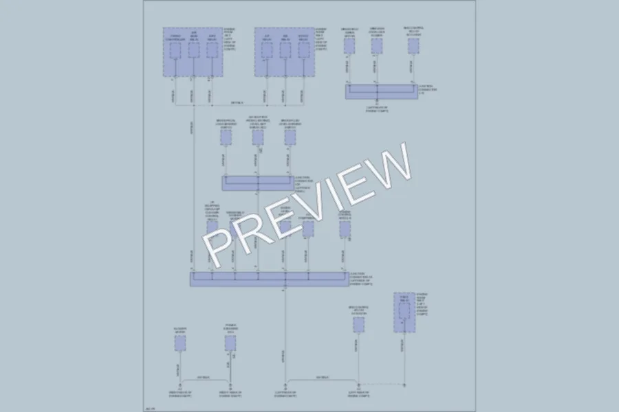 2009 Lexus IS250 Ground Distribution wiring diagram preview