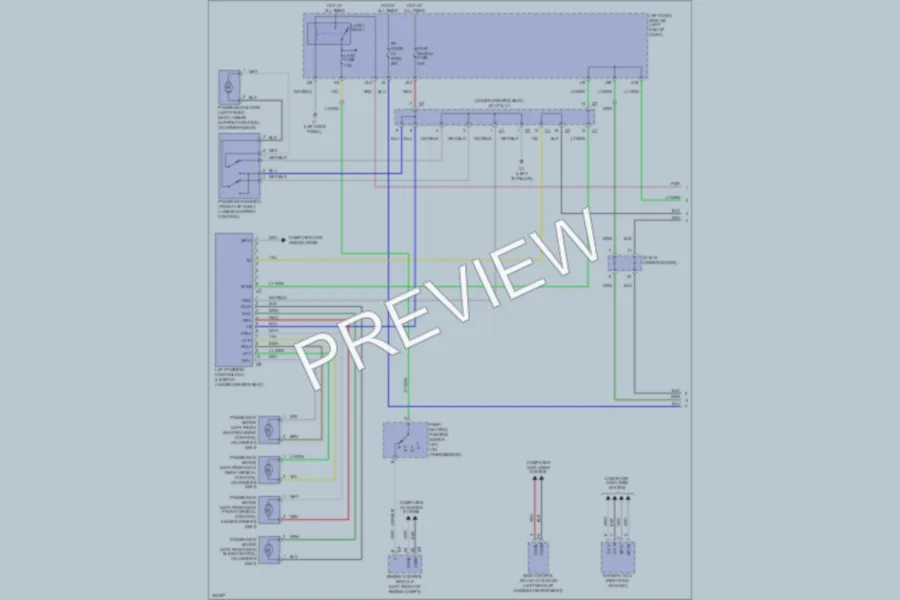 2009 Lexus IS250 Memory Systems wiring diagram preview