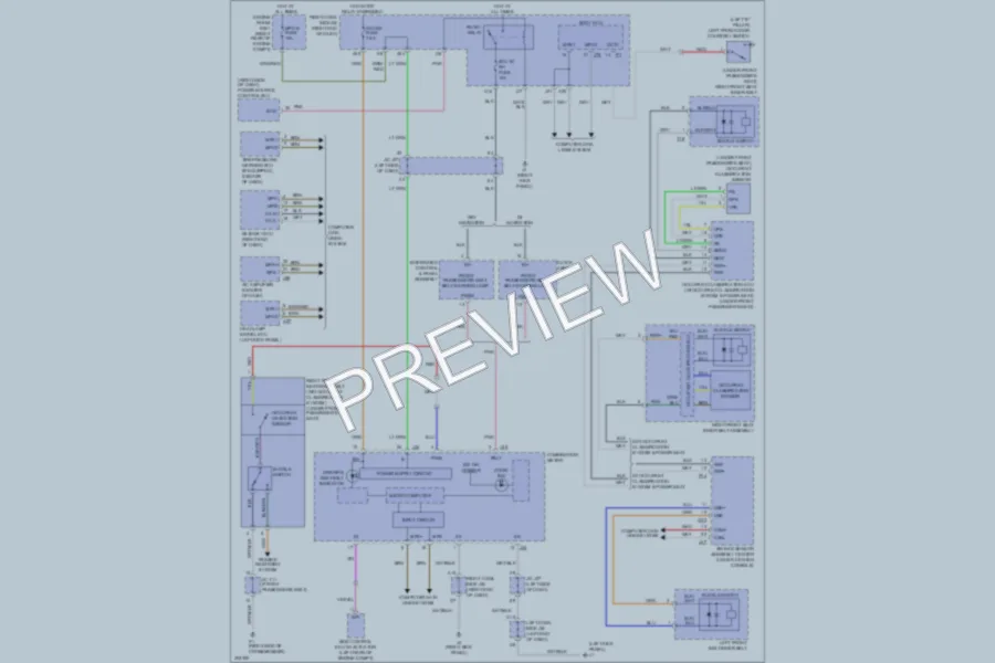 2009 Lexus IS250 Warning Systems wiring diagram preview
