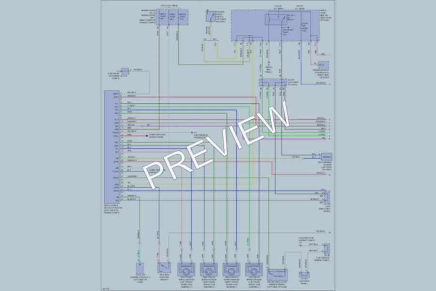 2009 Lexus IS350 Anti Lock Brakes wiring diagram preview