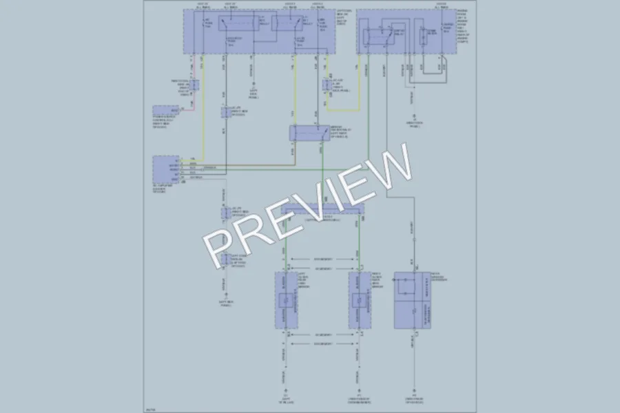 2009 Lexus IS350 Defoggers wiring diagram preview