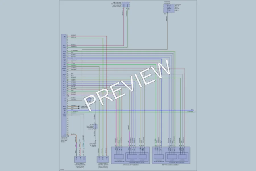 2009 Lexus IS350 Headlights wiring diagram preview