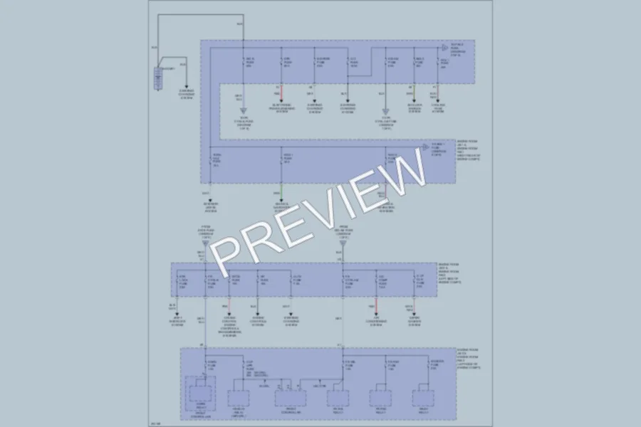 2009 Lexus IS350 Power Distribution wiring diagram preview