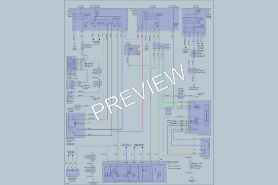 2009 Lexus IS350 Wiper Washer wiring diagram preview