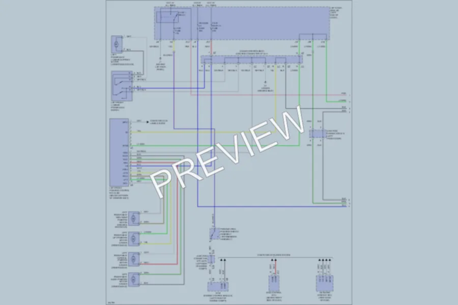 2009 Lexus ISF Memory Systems wiring diagram preview