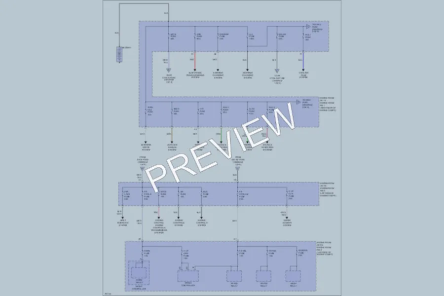 2009 Lexus ISF Power Distribution wiring diagram preview