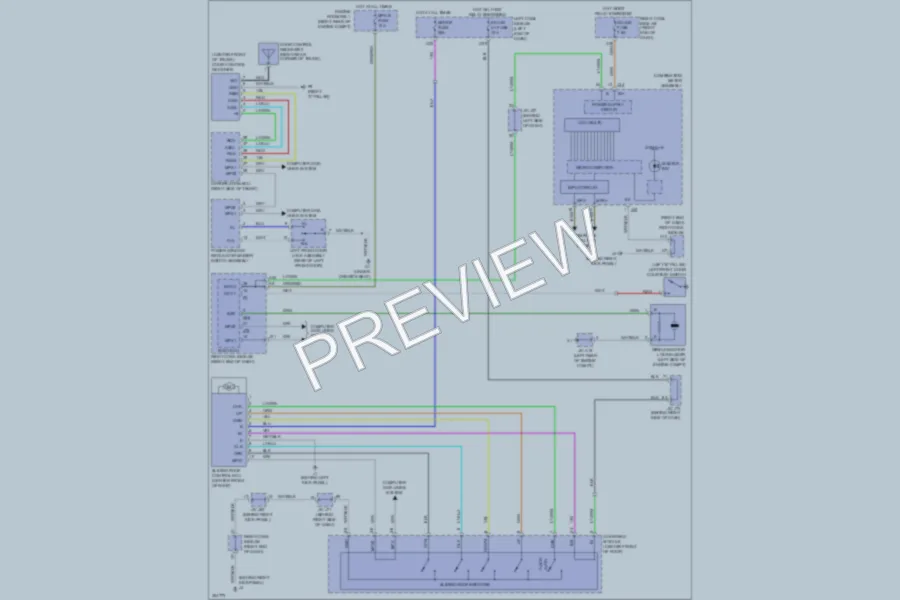 2009 Lexus ISF Power Top Sunroof wiring diagram preview