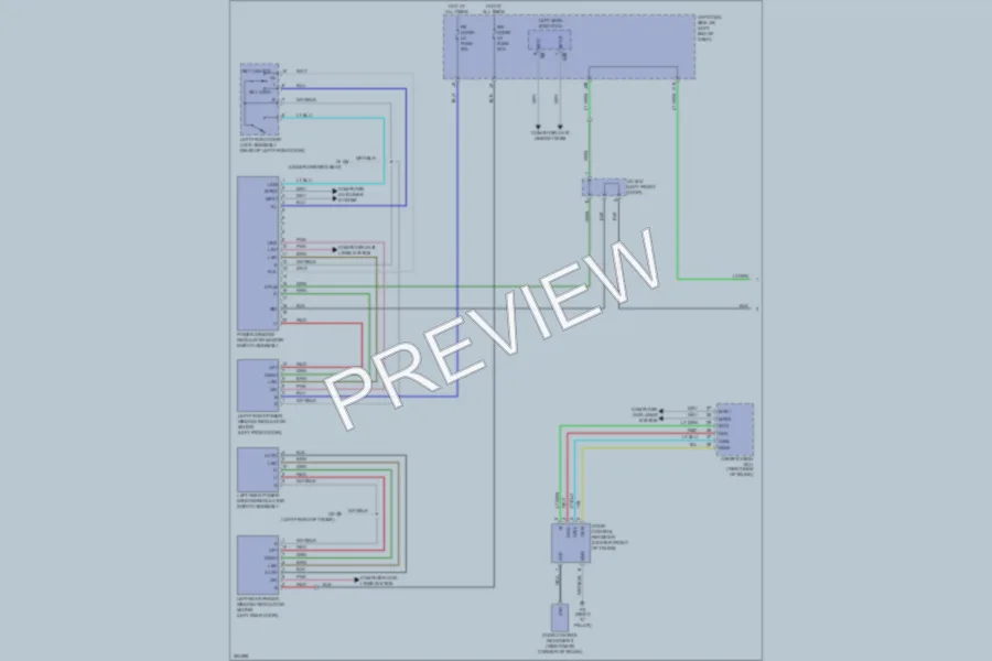 2009 Lexus ISF Power Windows wiring diagram preview
