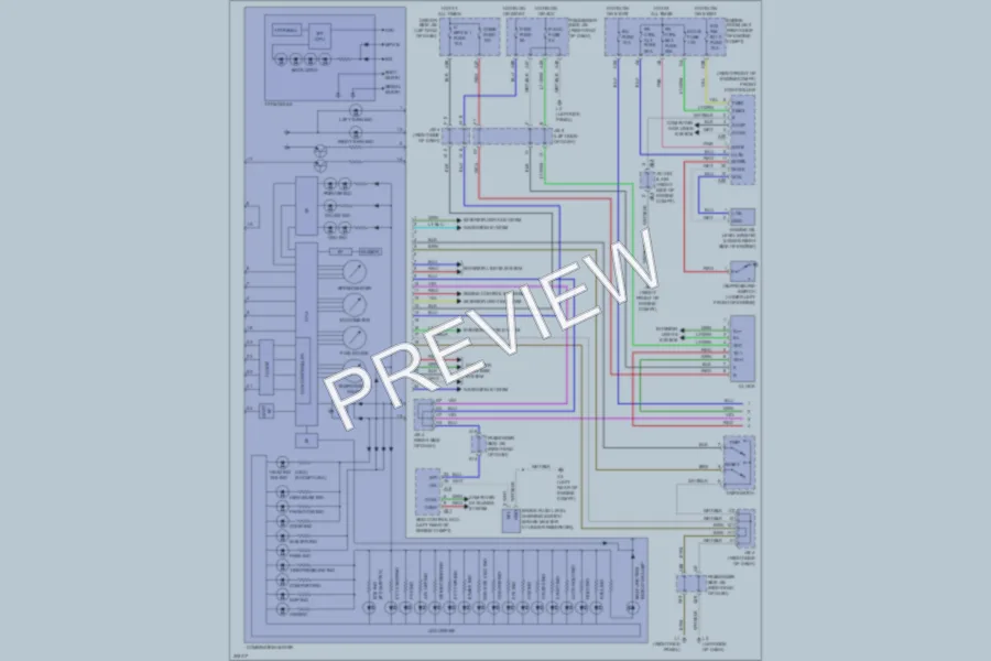2009 Lexus LS460 Instrument Cluster wiring diagram preview