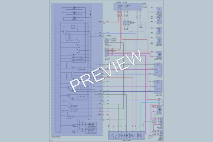 2009 Lexus LS460 Interior Lights wiring diagram preview
