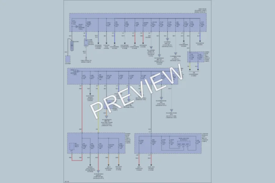 2009 Lexus LS460 Power Distribution wiring diagram preview