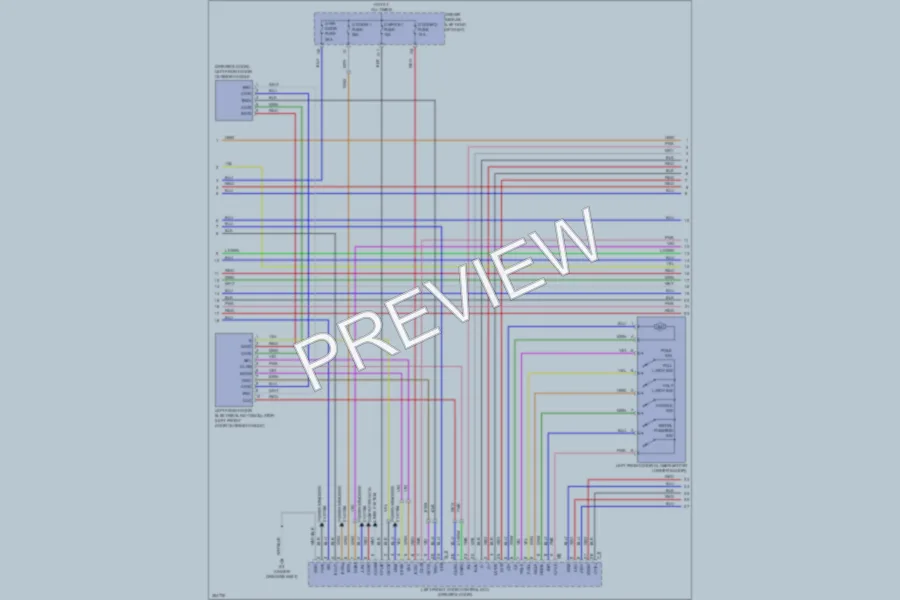 2009 Lexus LS460 Power Door Locks wiring diagram preview