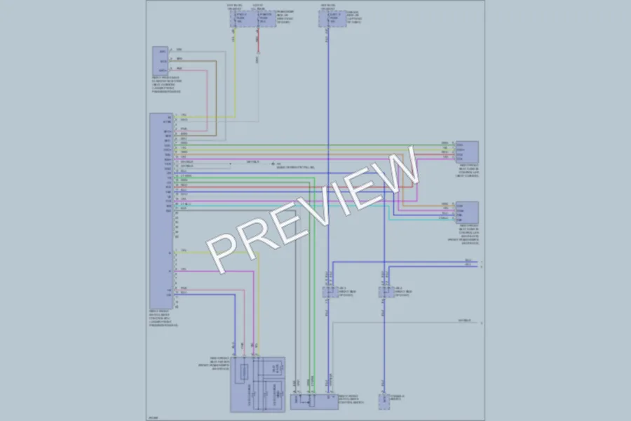 2009 Lexus LS460 Power Seats wiring diagram preview