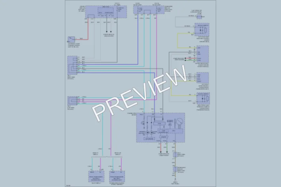 2009 Lexus LS460 Warning Systems wiring diagram preview