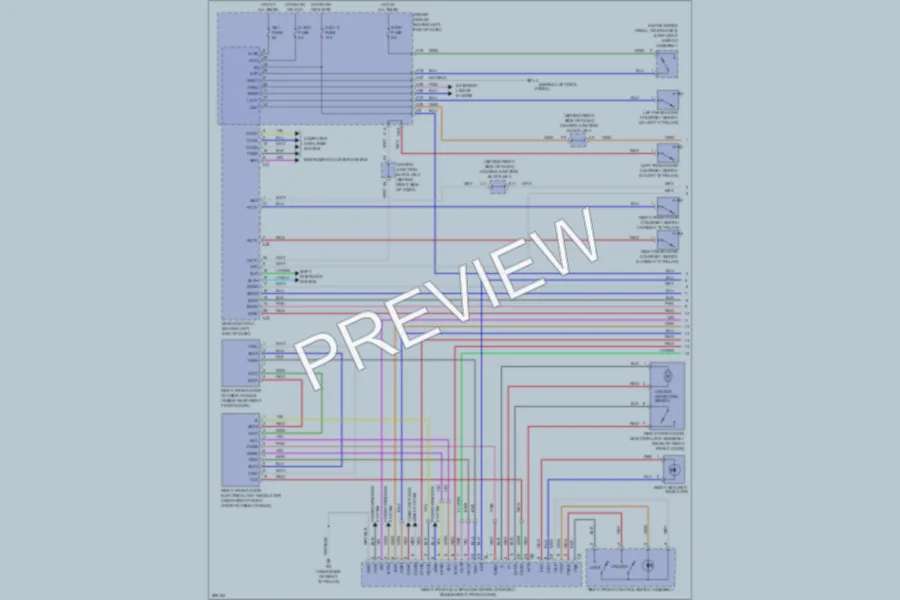 2009 Lexus LS600h Anti Theft wiring diagram preview