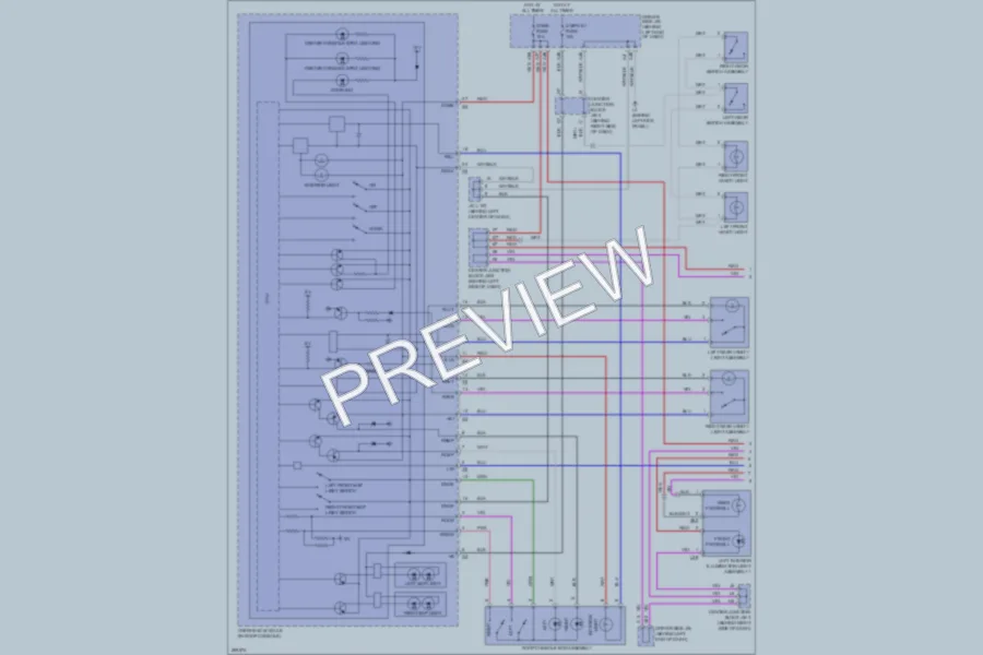 2009 Lexus LS600h Interior Lights wiring diagram preview