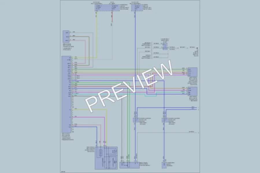 2009 Lexus LS600h Power Seats wiring diagram preview