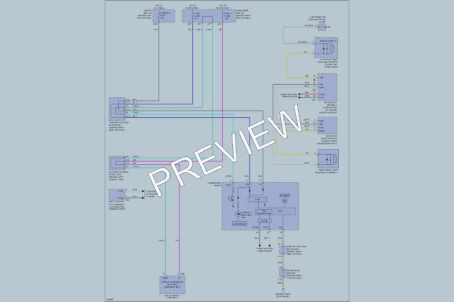 2009 Lexus LS600h Warning Systems wiring diagram preview