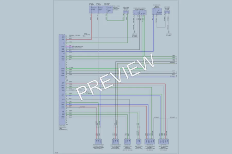 2009 Lexus LX570 Electronic Suspension wiring diagram preview