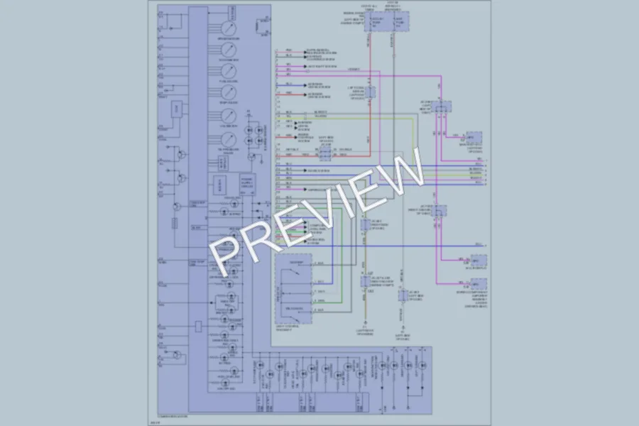 2009 Lexus LX570 Instrument Cluster wiring diagram preview