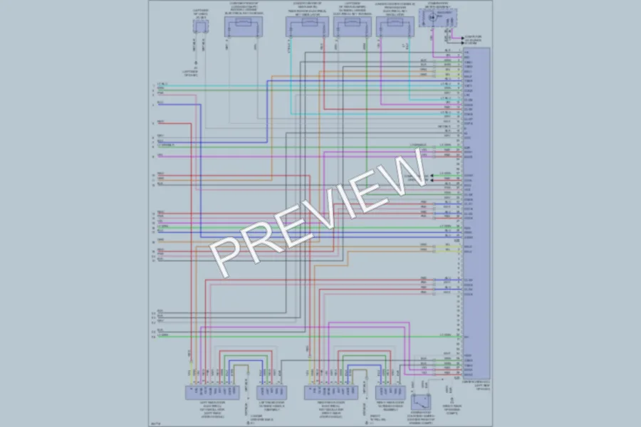 2009 Lexus LX570 Power Door Locks wiring diagram preview
