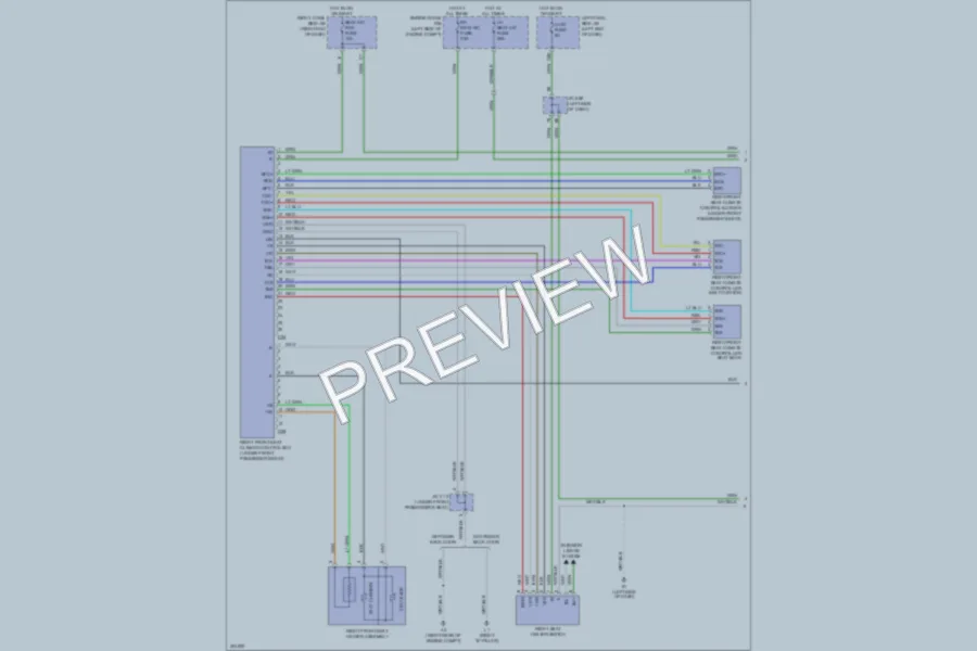 2009 Lexus LX570 Power Seats wiring diagram preview