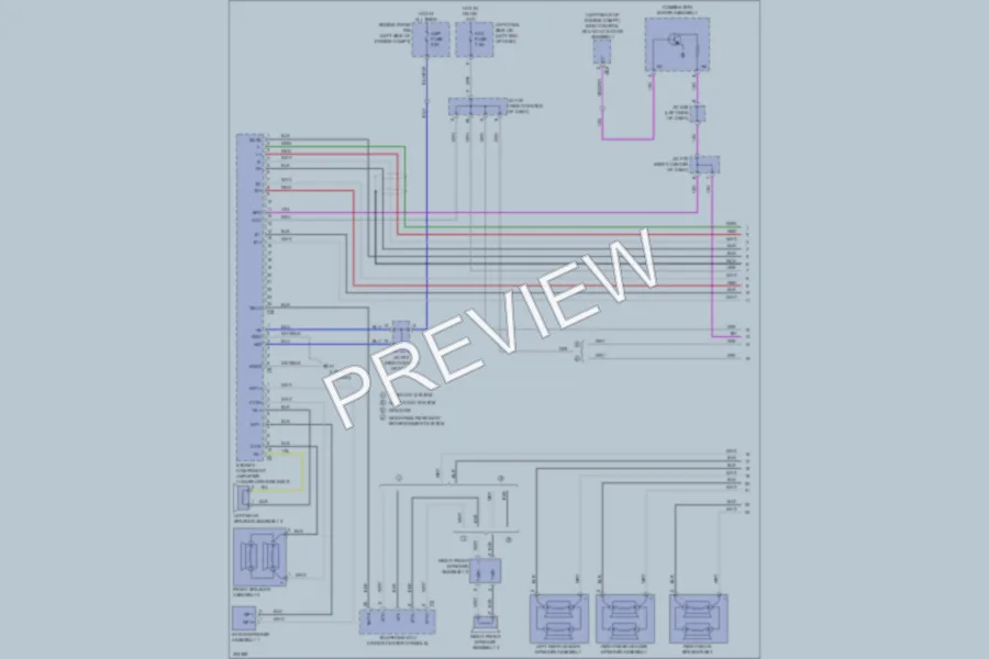 2009 Lexus LX570 Radio wiring diagram preview