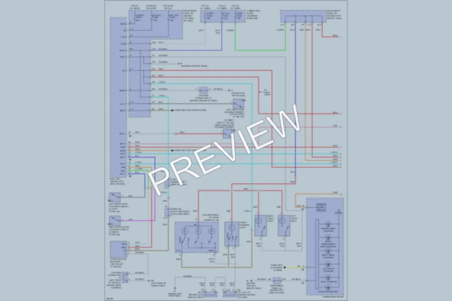 2009 Lexus RX350 Interior Lights wiring diagram preview