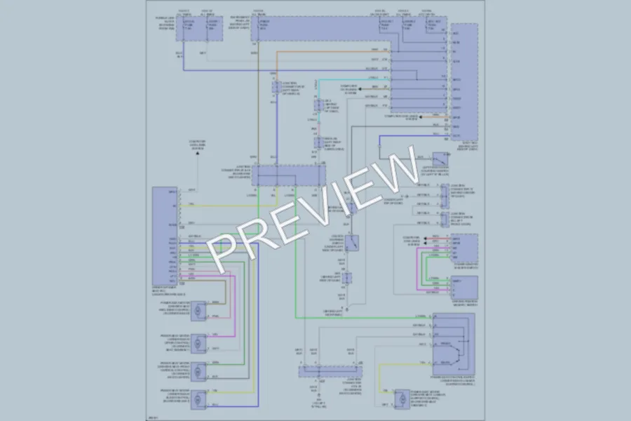 2009 Lexus RX350 Memory Systems wiring diagram preview