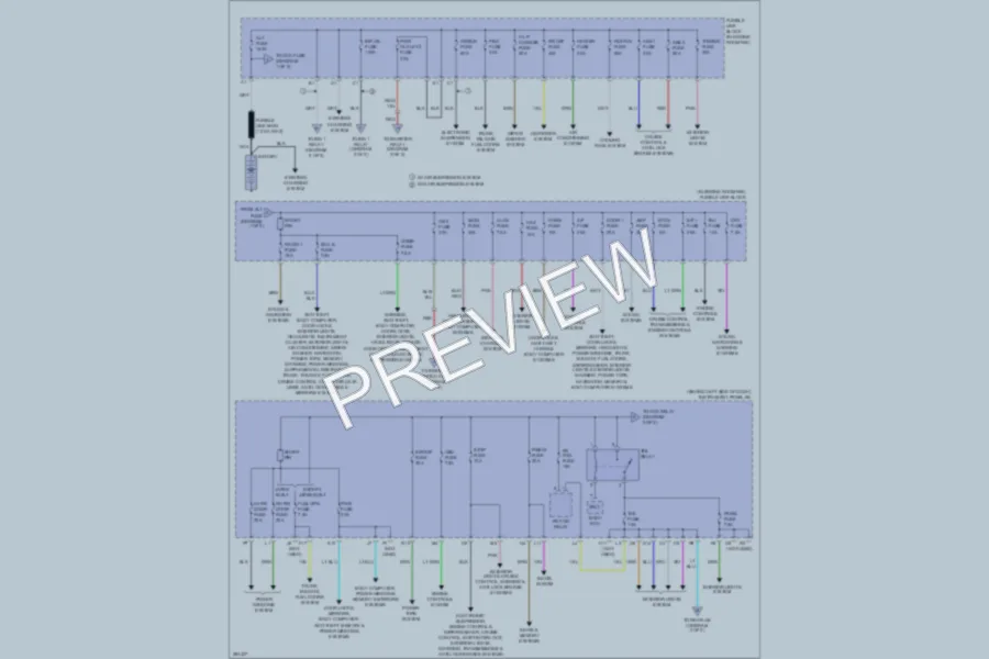 2009 Lexus RX350 Power Distribution wiring diagram preview