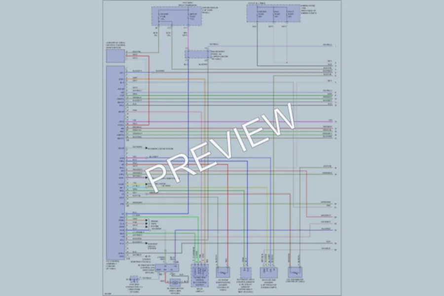 2009 Lexus SC430 Air Conditioning wiring diagram preview
