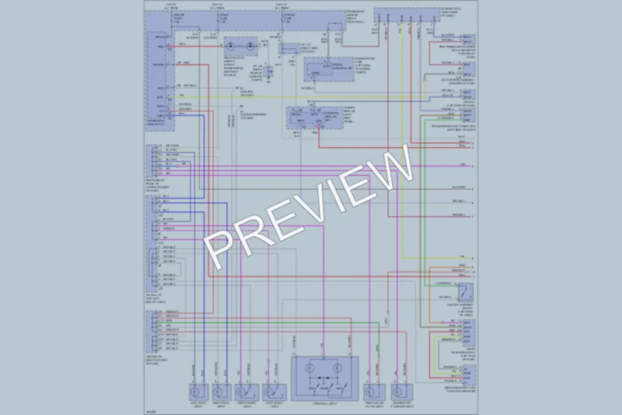 2009 Lexus SC430 Interior Lights wiring diagram preview
