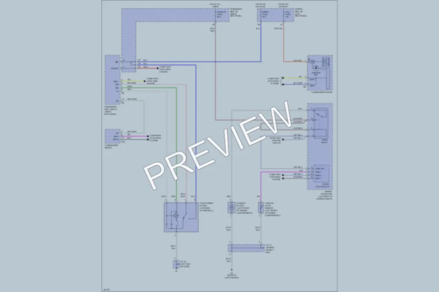 2009 Lexus SC430 Wiper Washer wiring diagram preview