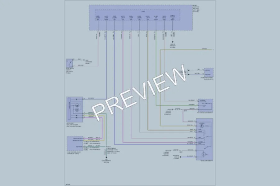 2009 Lincoln MKS Headlights wiring diagram preview