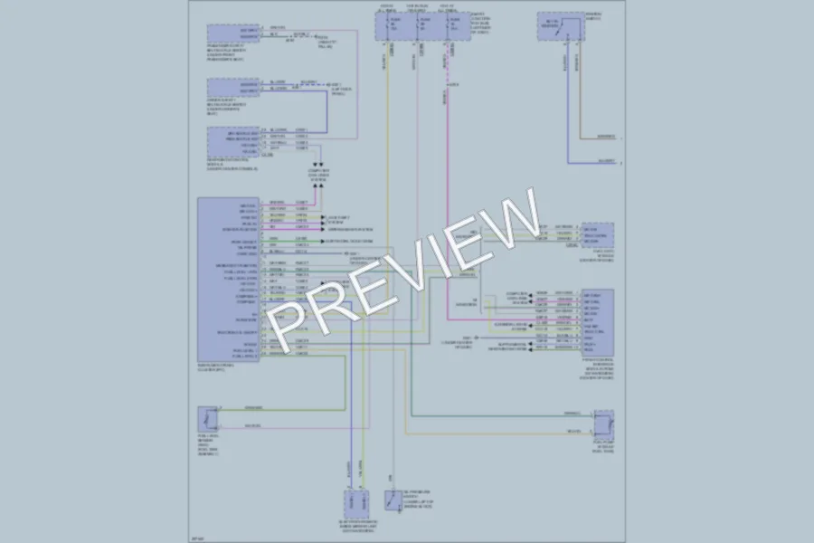2009 Lincoln MKS Instrument Cluster wiring diagram preview