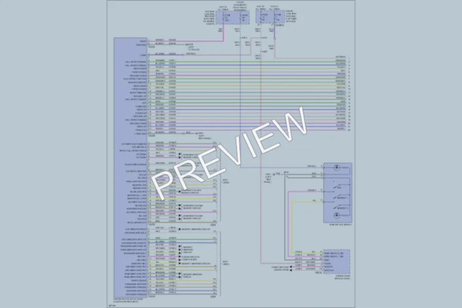 2009 Lincoln MKS Memory Systems wiring diagram preview