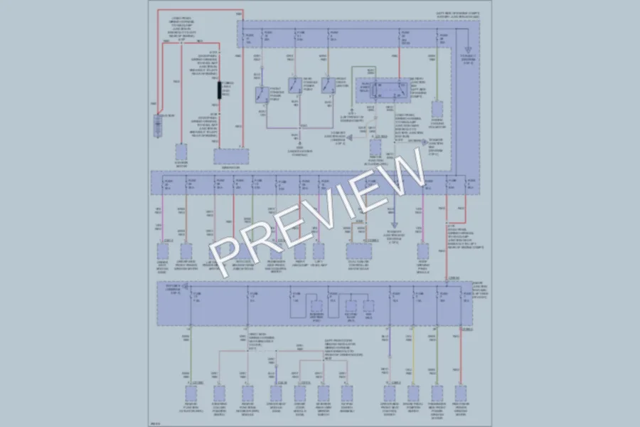 2009 Lincoln MKS Power Distribution wiring diagram preview